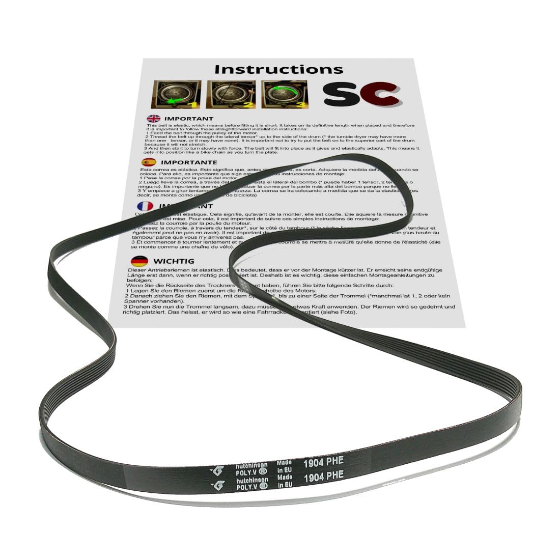 SC Solocorreas 1904 PHE Dryer Belt