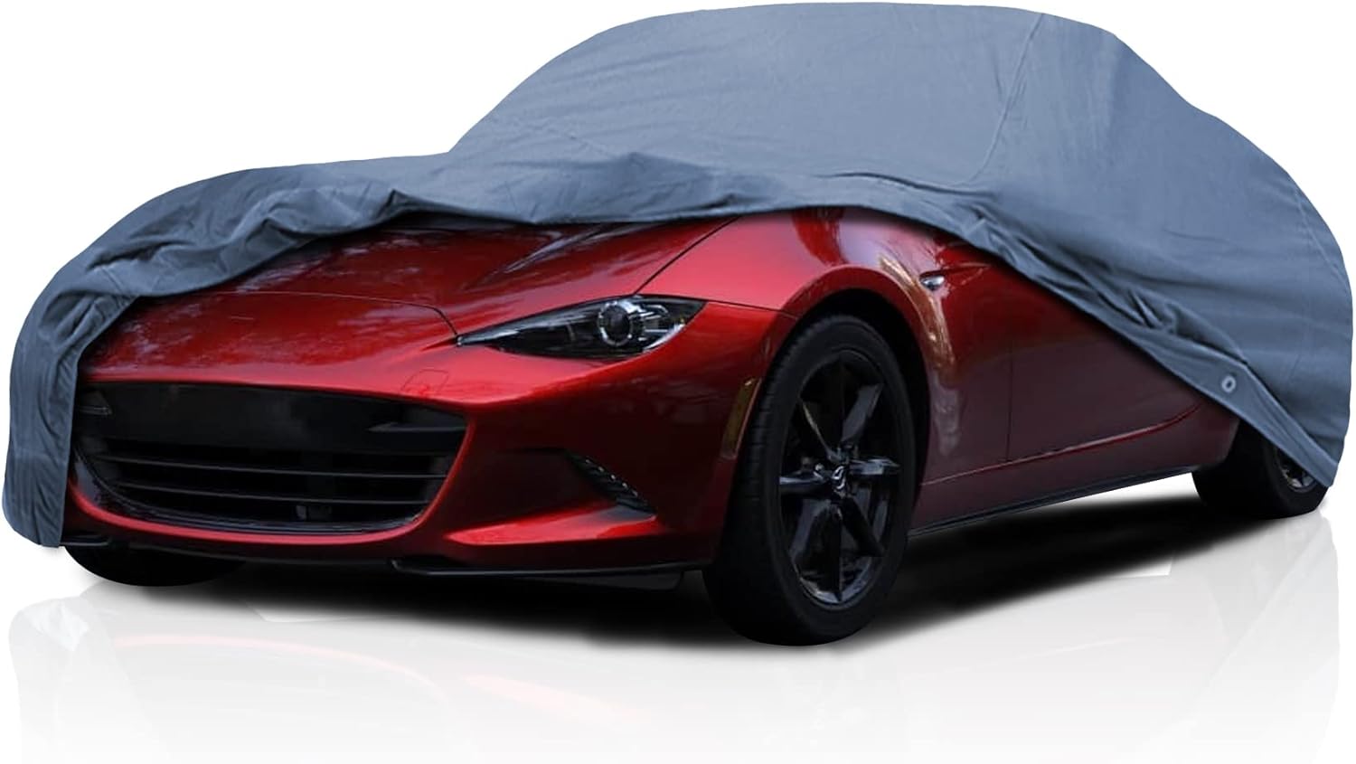 DaShield Ultimum Series Car Cover for Mazda MX-5 Miata 2006-2026 Convertible Coupe 2-Door All Weather Protection Semi Custom Fit Full Coverage Dust, Sun Snow Rain Protection Indoor Outdoor