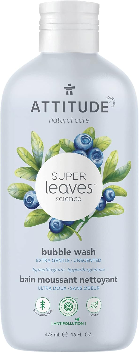 ATTITUDE Bubble Bath, EWG Verified, Plant and MineralBased