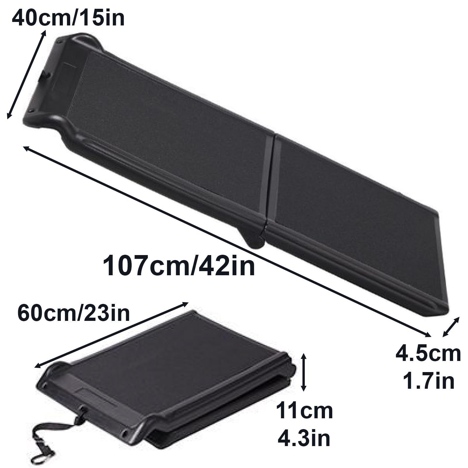 Foldable Pet Ramp for Dogs, Threshold Ramp, Anti-Slip Surface for