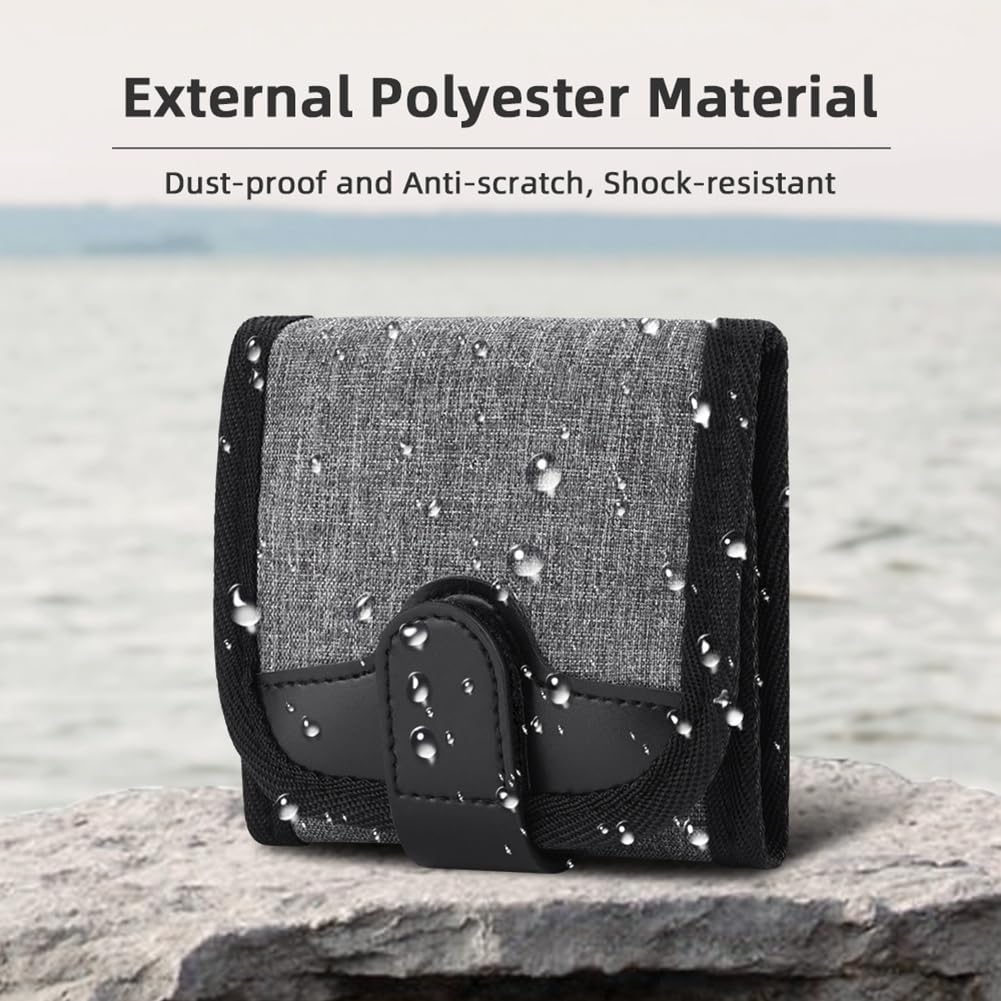 Daijianbin Sac De Filtre D'Objectif à 3 Poches, Pochette De Filtre D'Objectif D'Appareil Photo Pour Étui De Support De Filtre D'Objectif D'Appareil Photo ND UV CPL De 72 Mm