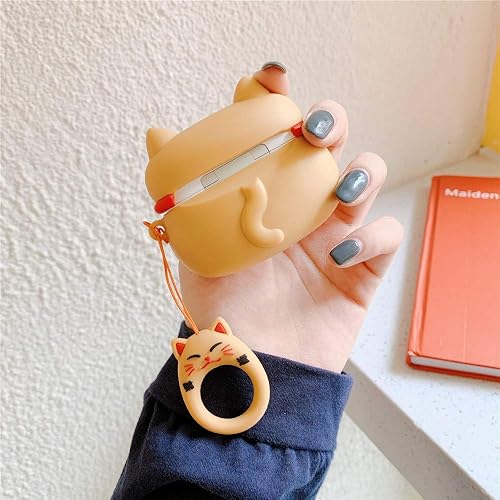Miniatura 10 de Yatchen Funda para Airpods 3, linda funda protectora de silicona suave Kawaii con llavero a prueba de golpes, funda de carga para AirPods 3 para