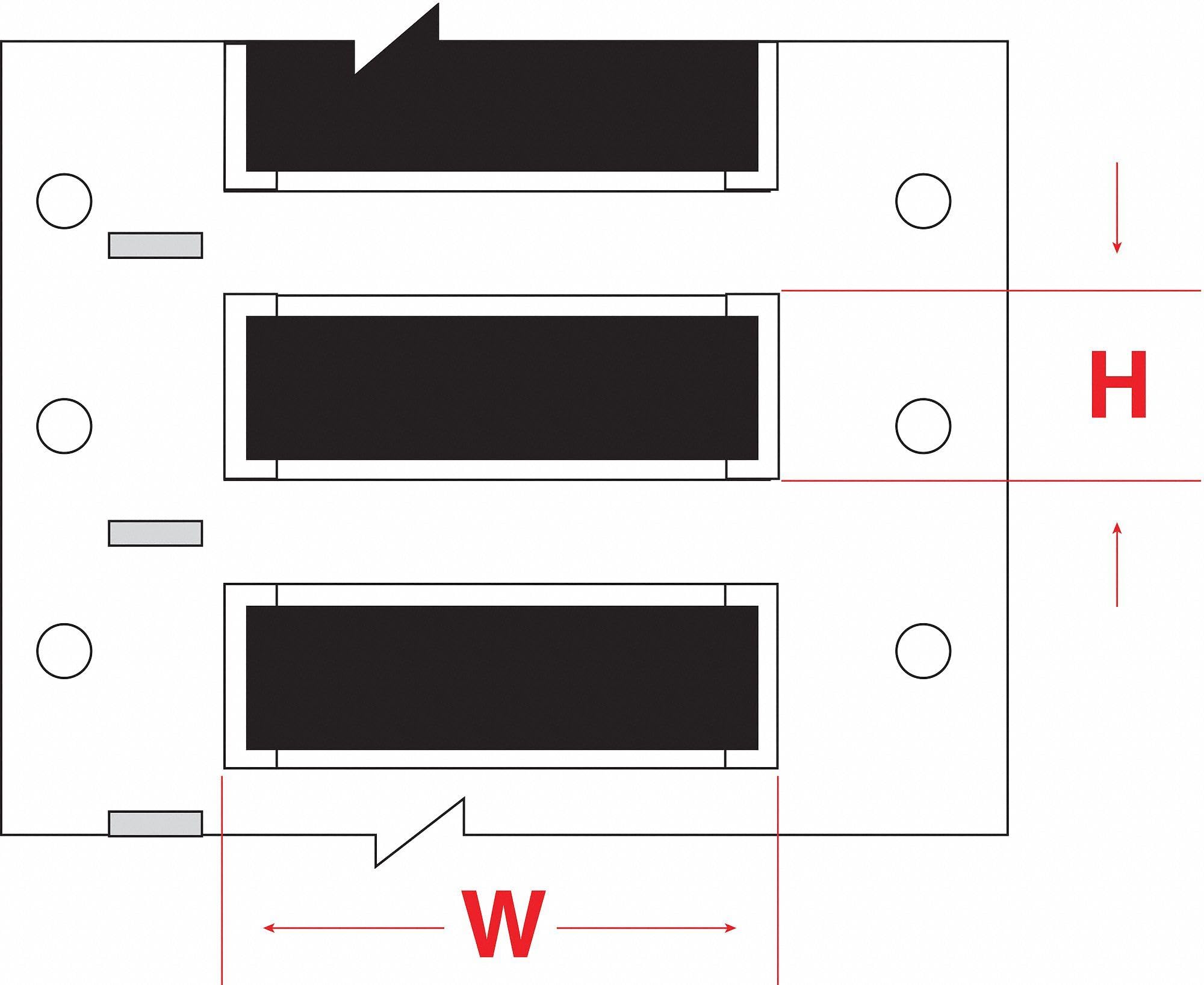 Brady HX-250-2-BK PermaSleeve - Mangas de marcado de alambre, 0.43 pulgadas de altura, 1.97 pulgadas de ancho, poliolefina (B-7642) negro (rollo de 2500)