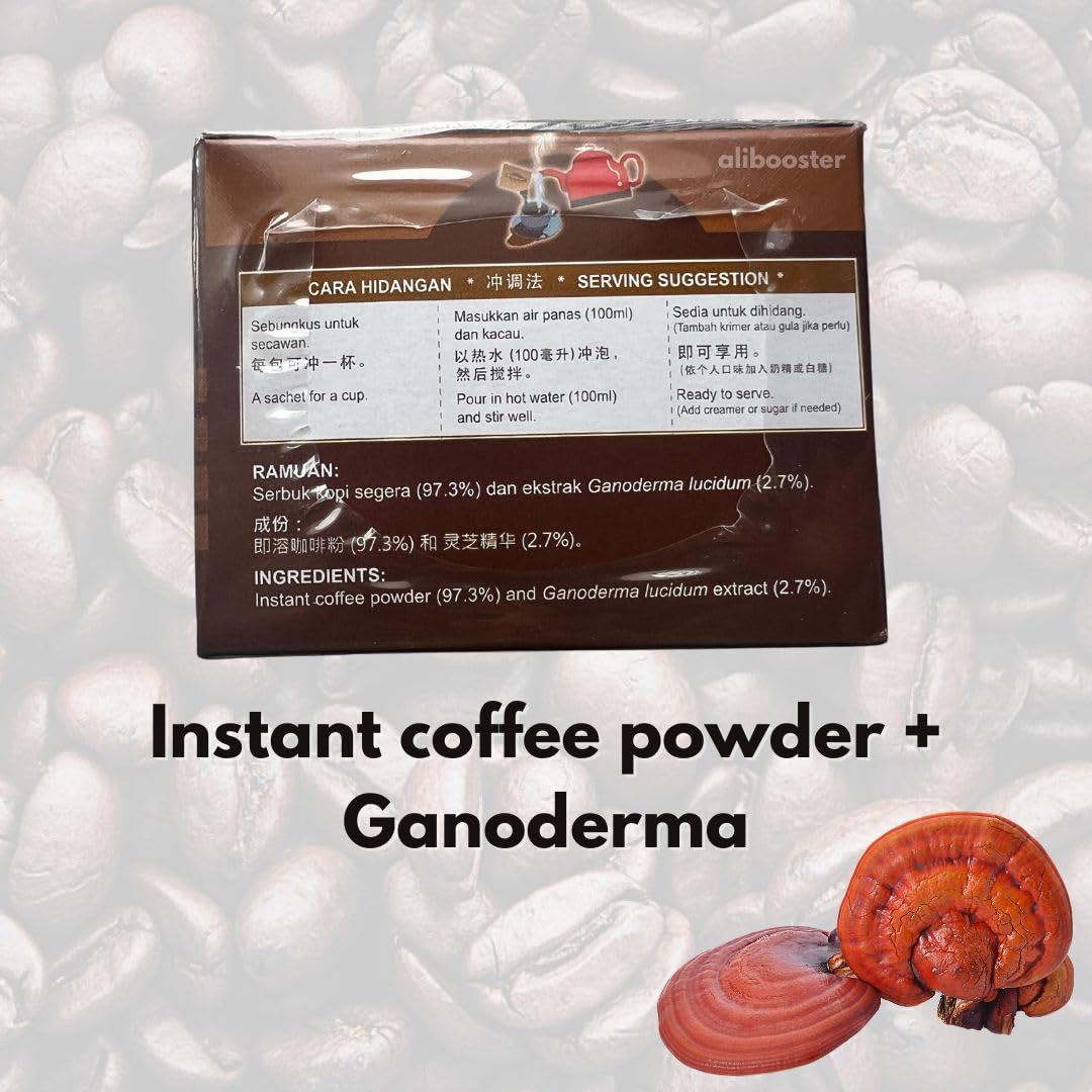 GanoCafé Gano Excel Classic - Caffè nero senza zucchero fungo ganoderma reishi