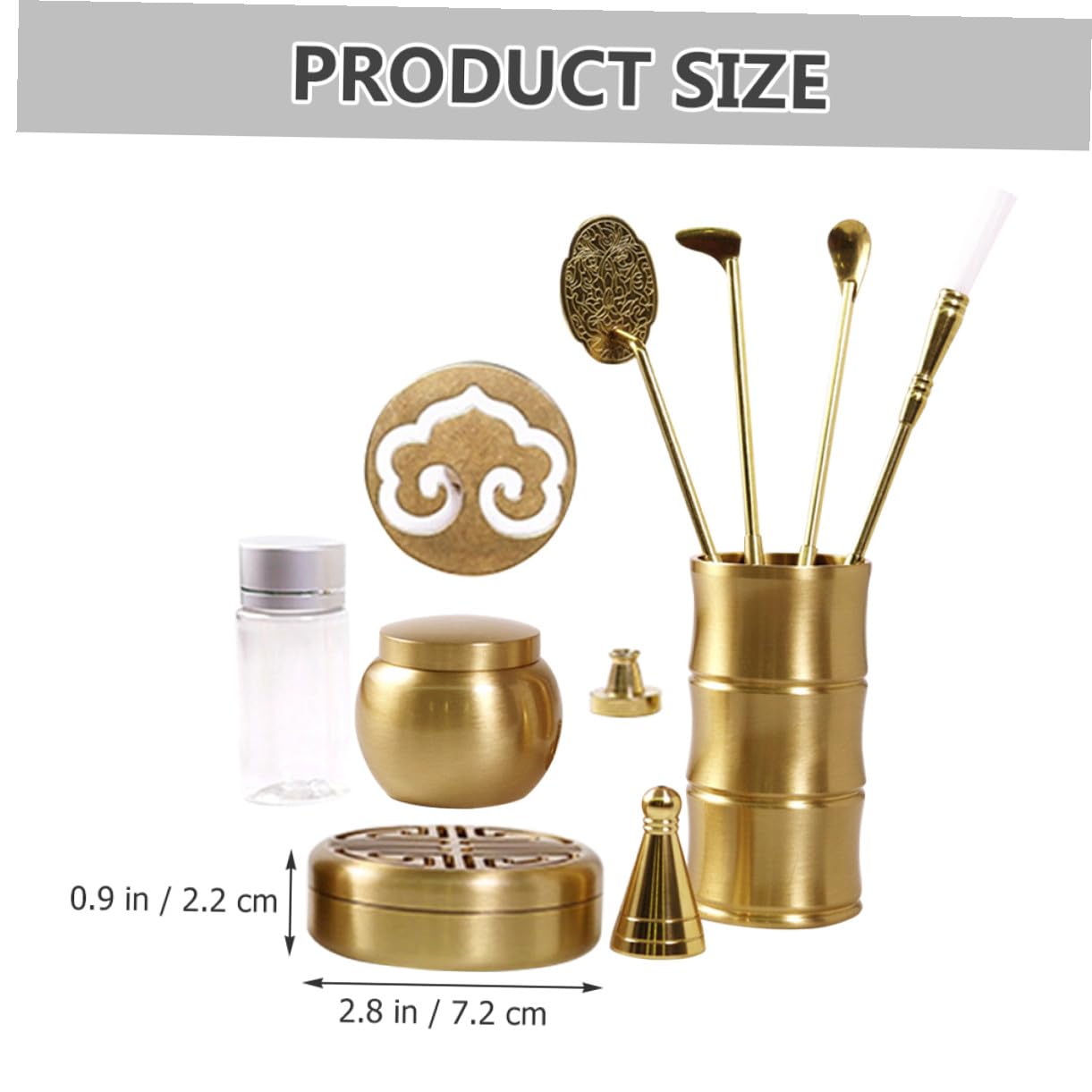 Toyvian Kit de Incienso en Polvo 11 Piezas Molde para Hacer Conos Herramientas para Hacer Incienso en Polvo Material Liso Fácil de Limpiar Adecuado para Yoga y Meditación