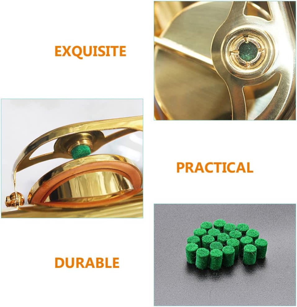 ERINGOGO Tenor Saxophone 20pcs Saxophone Columns Replacement Height Positioning Supplies Green Felt Bumper Accessories Pad Tools Alto Sax Parts Soprano Saxophone : Musical Instruments