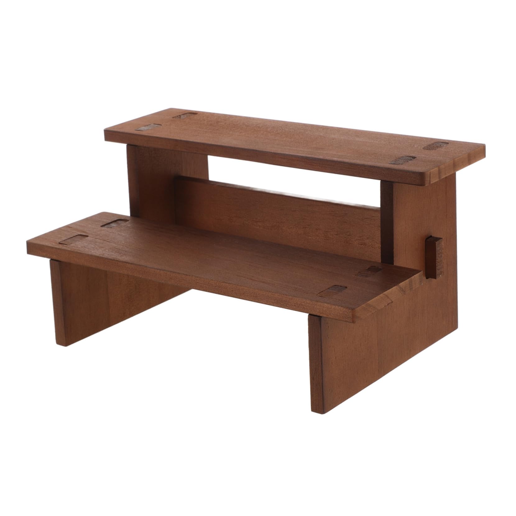 Beaupretty 2 Stück Holz Schmuckständer Multifunktionaler Organizer für Armbänder Uhren und Haarspangen Stabiler Stufiger Tischdisplay für Schmuck und Zubehör für Persönlichen und Gewerblichen