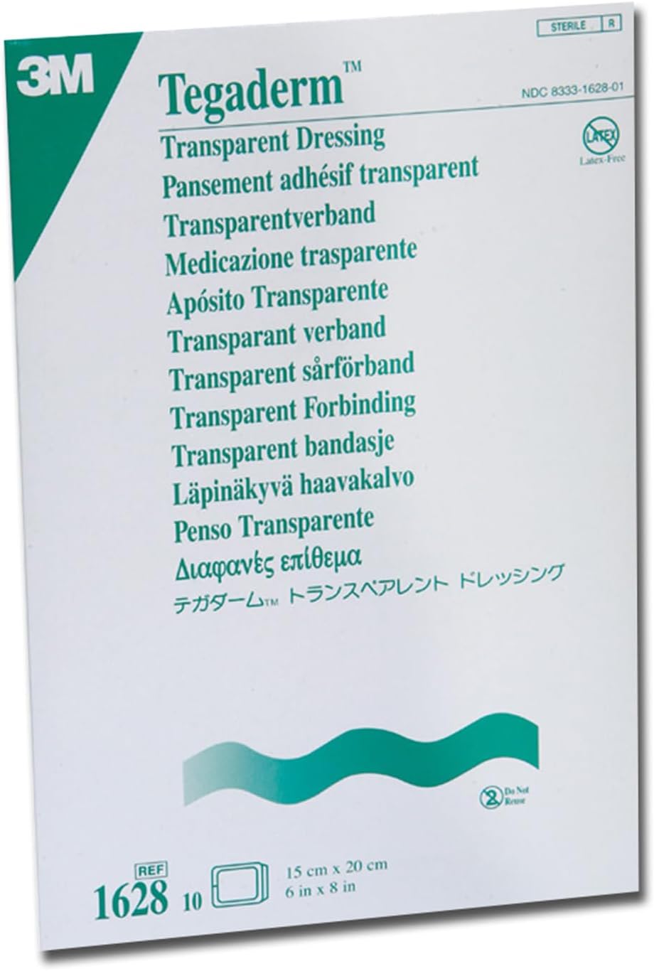 Tegaderm Transparent Dressing, 6 x 8 Inch, 10 Count