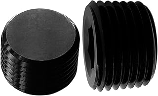 Aluminum 1/2 NPT Allen Head Socket Pipe Plugs, Hex Socket 1/2