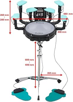 Amazon.co.jp: AWOWO (アウォウォ) コンパクト 電子ドラムキット