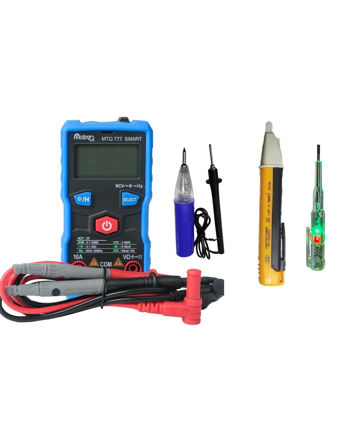 MTQ 777 Multimeter with Voltage Tester (MTQ777 With Volt. Tester Cont Checker Tester Pen)-image-35