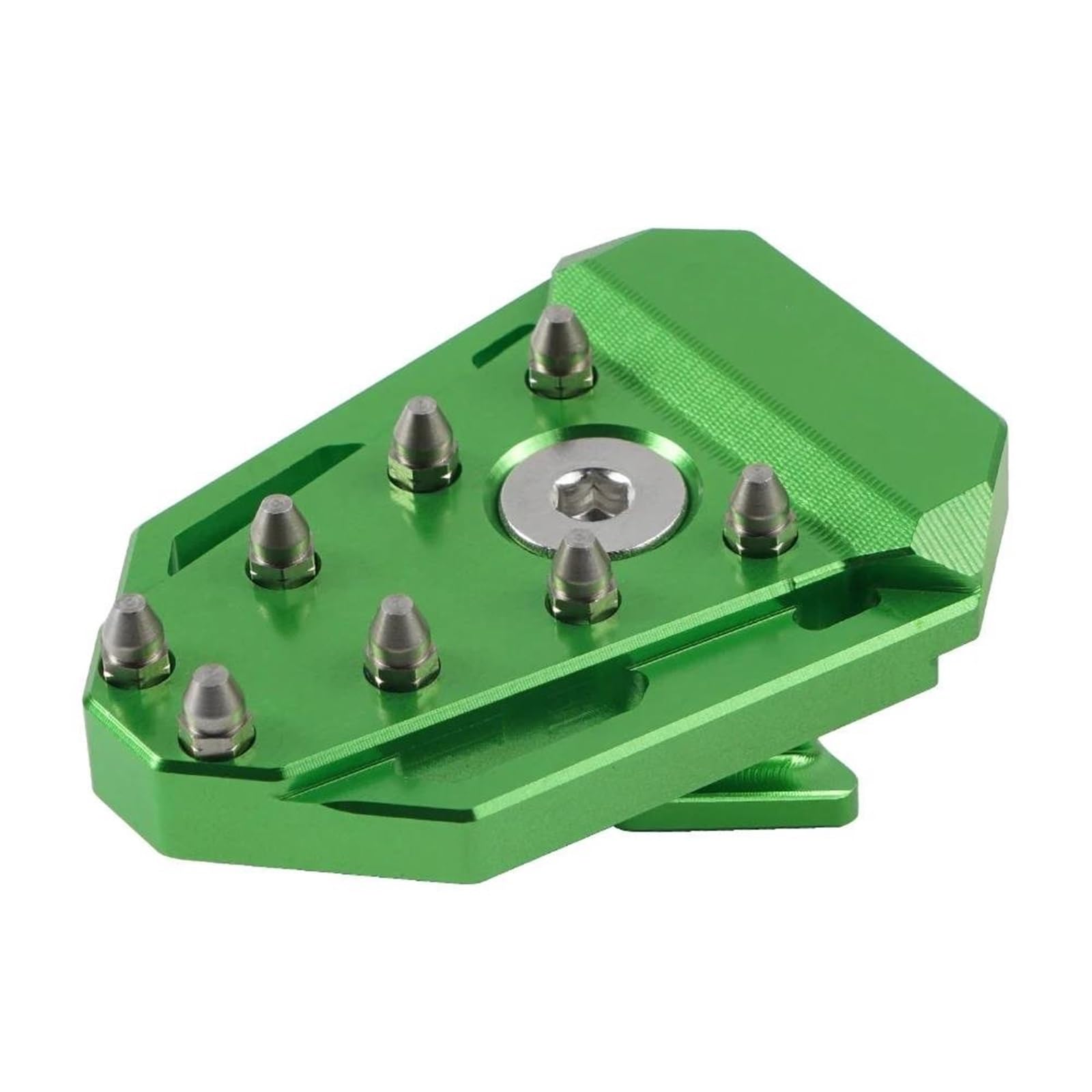 Estriberas Moto para Kawasaki para KLR650 para KLR 650 2008-2018 Extensión Pedal Freno Trasero Motocicleta Placa Punta Escalón Ampliar Almohadilla Clavija Juego Estriberas Moto(Green)