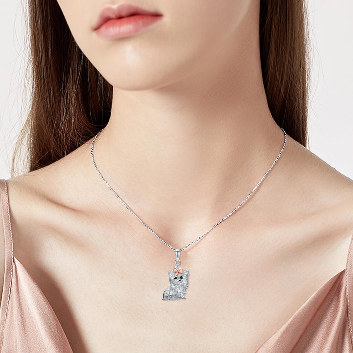 PROESS Highland Cow/Búhos/Mariposa/Colibrí/Rana/Ardilla/Panda Rojo/Nutria Colgante Collar Animal Joyería Regalos para Mujer Niña Madre Hija