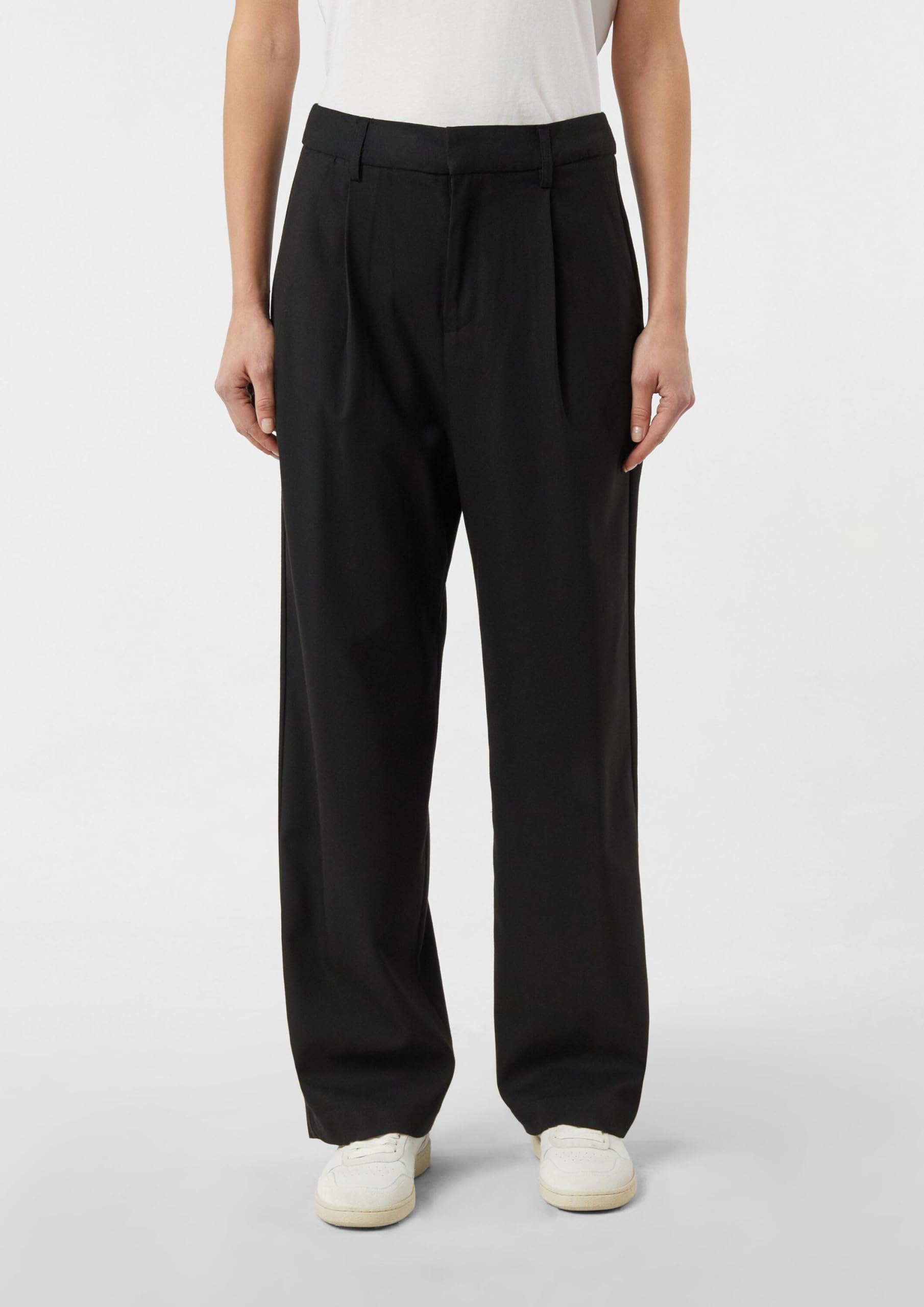 COMMA Locker geschnittene Bundfaltenhose