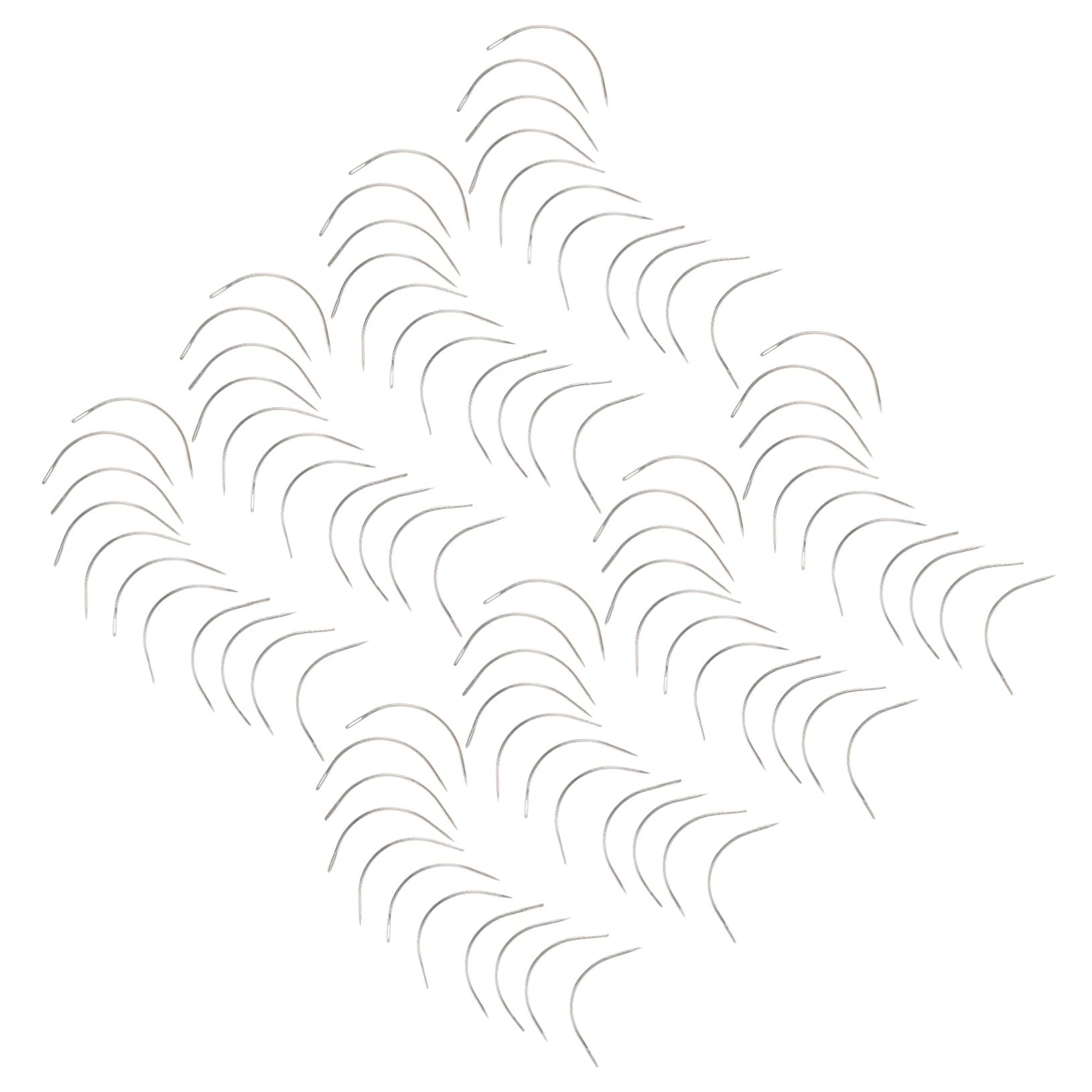 LALAFINA 100pcs Curved Sewing Needles c Needles for Upholstery Needle Thread Hand Sewing