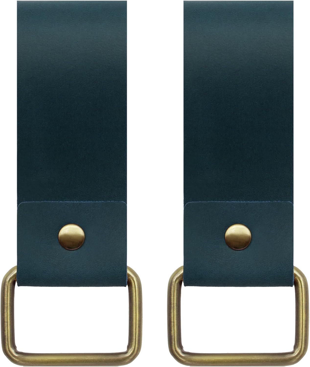 Jack&Chris Genuine Leather Tape Measure Holder, Low-Profile Tape Measure Holder for Belt, Portable Tool Belt Loop, 2 Pack