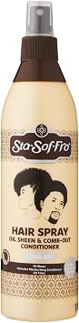 M and M Cosmetics Sta Sof Fro Oil Sheen n Comb Out 250ML by Sta Sof Fro