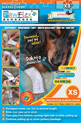 Pawflex Bandages Protective Covers for Pets (Pack of 3) XSmall - Thumbnail 6