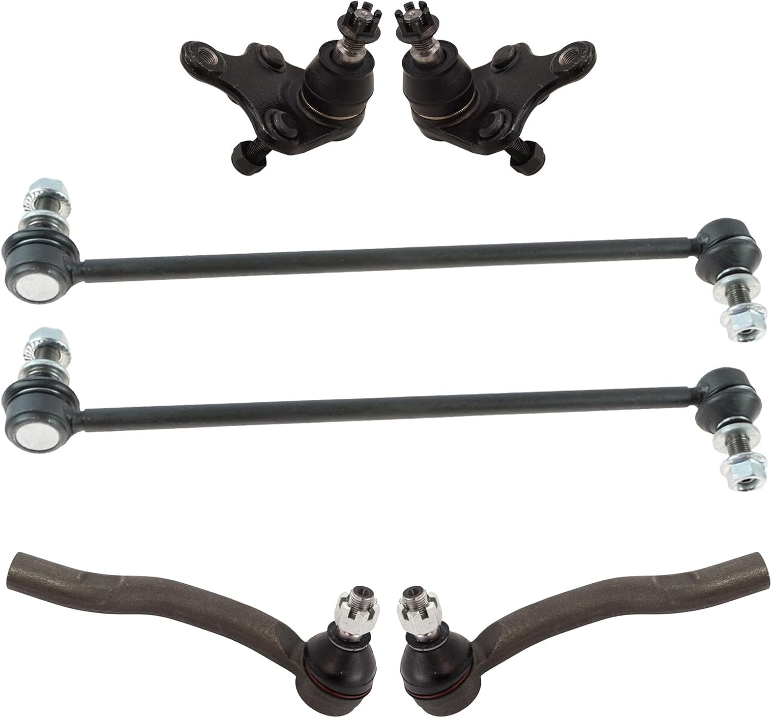 TRQ Front Steering & Suspension Kit Compatible with 2016 Scion iM 2008-2015 xB 2017-2018 Toyota Corolla iM 2012-2017 Prius V