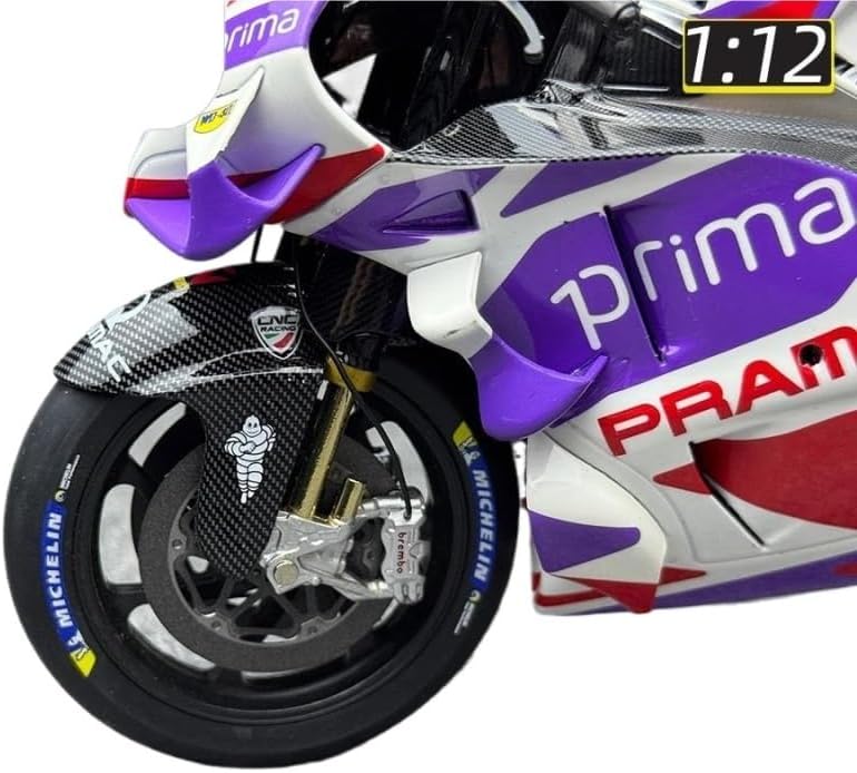 Scale Model 1:12 Scale for Pramac Racing Motorcycle Model Kit No.89 Static Collection Ornaments Collectible Ornaments
