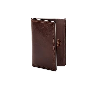 Bosca Dolce Collection Full Gusset Two Pocket Card Case w/ I.D. Credit card Men