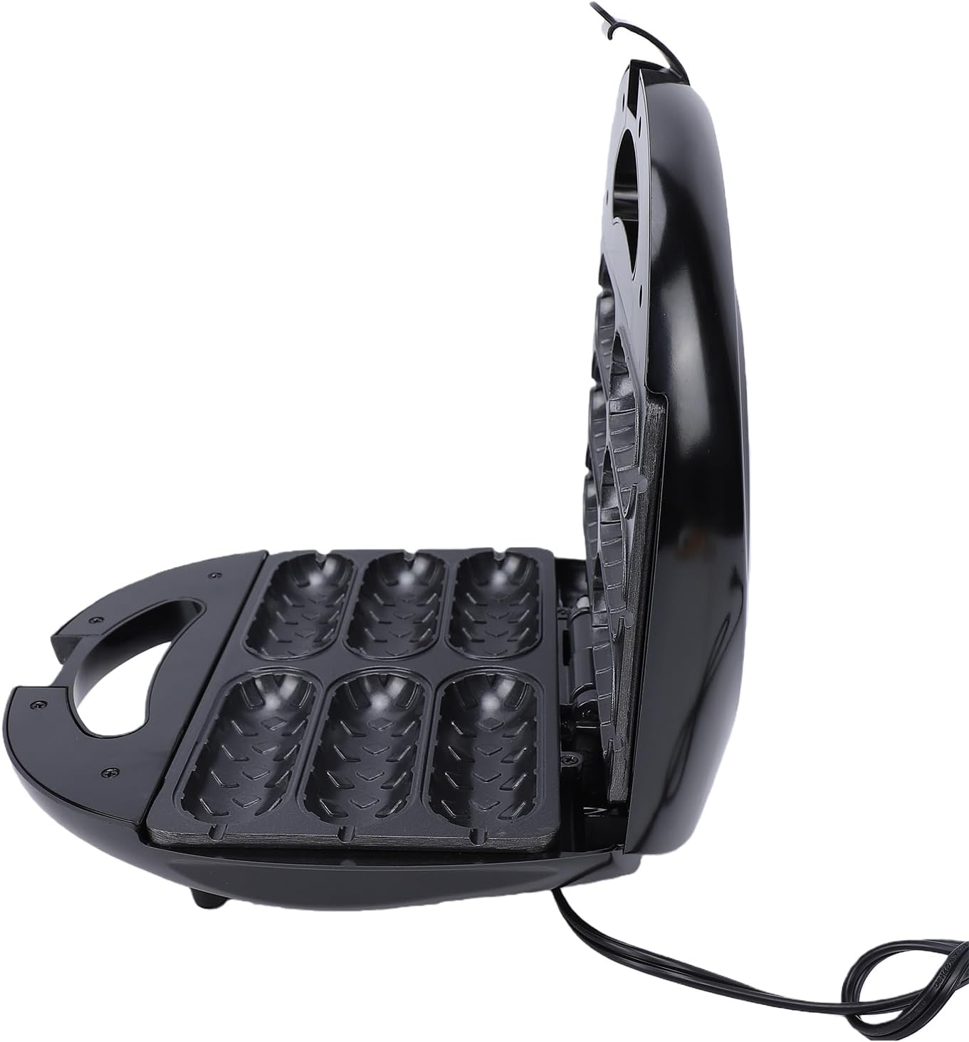 Corn Dog Waffle Maker, 6 Holes Dual Sided Heating Waffle Cheese Mozzarella Stick Maker Hot Dog Machine, Sausage Roll, Easy to Clean (US Plug 110V)