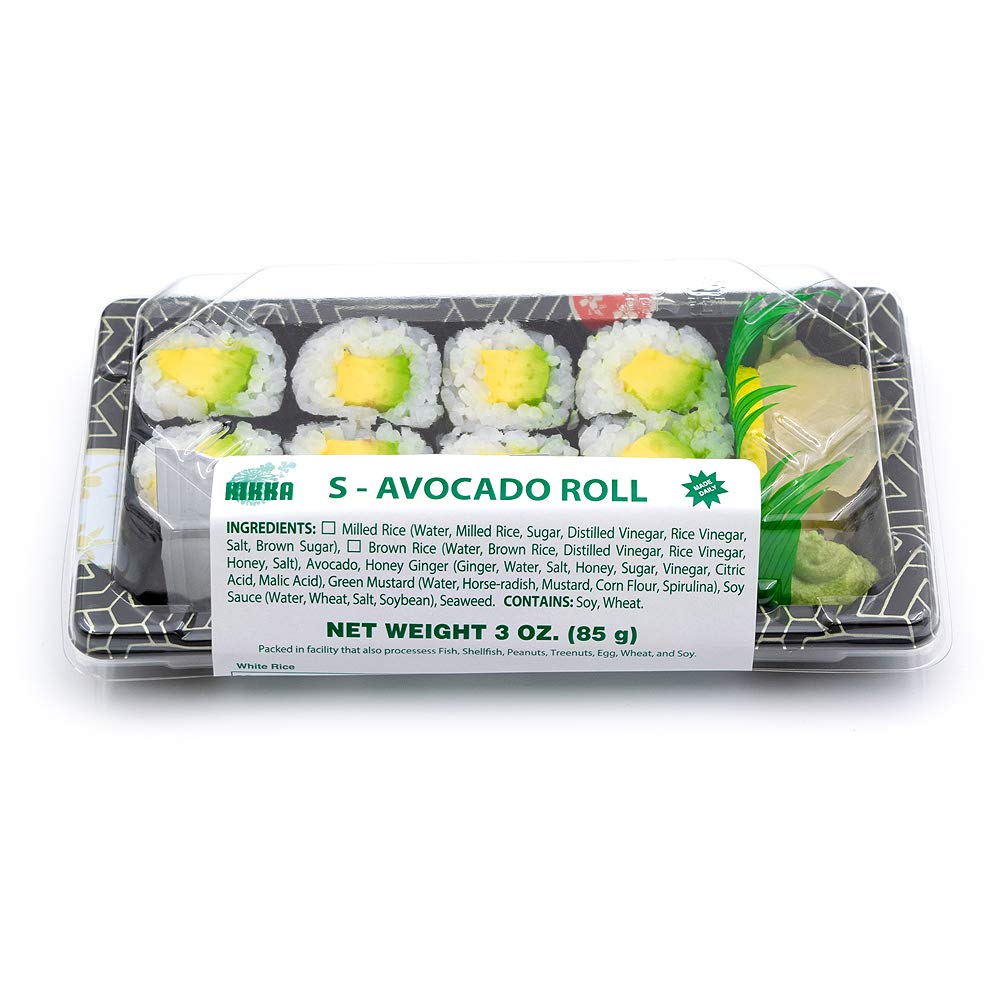 Kikka Sushi Roll Avocado Small, 3 Ounce