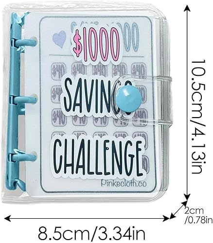 Miniatura 6 de Carpeta de desafío de ahorro de 1000 unidades, carpeta de ahorro de dinero, desafío de ahorro de dinero, desafío de ahorro de sobre, mini carpeta de