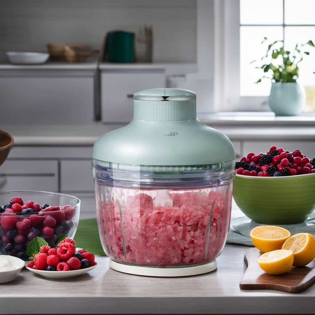 ◎フードプロセッサー 2.0L大容量 チョッパー 300W 多機能