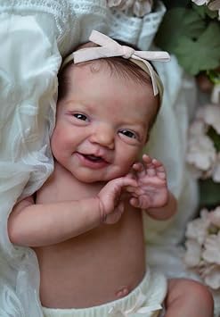 Zero Pam Reborn Baby Dolls Full Body Vinyl Girl, 20 Inch Realistic Baby Dolls, Lifelike Babys Doll, Real Looking Newborn Toddler Doll Painted Hair for Kids 3+