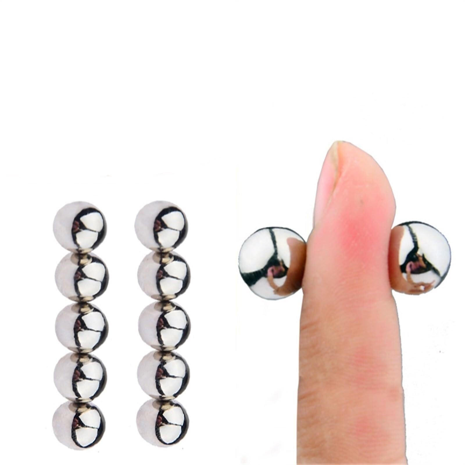 10 Piezas Bolas Magnéticas Pinzas Para Pezones Para Estimulador De Clítoris Para Coqueteo Erótico Juguete Sexual