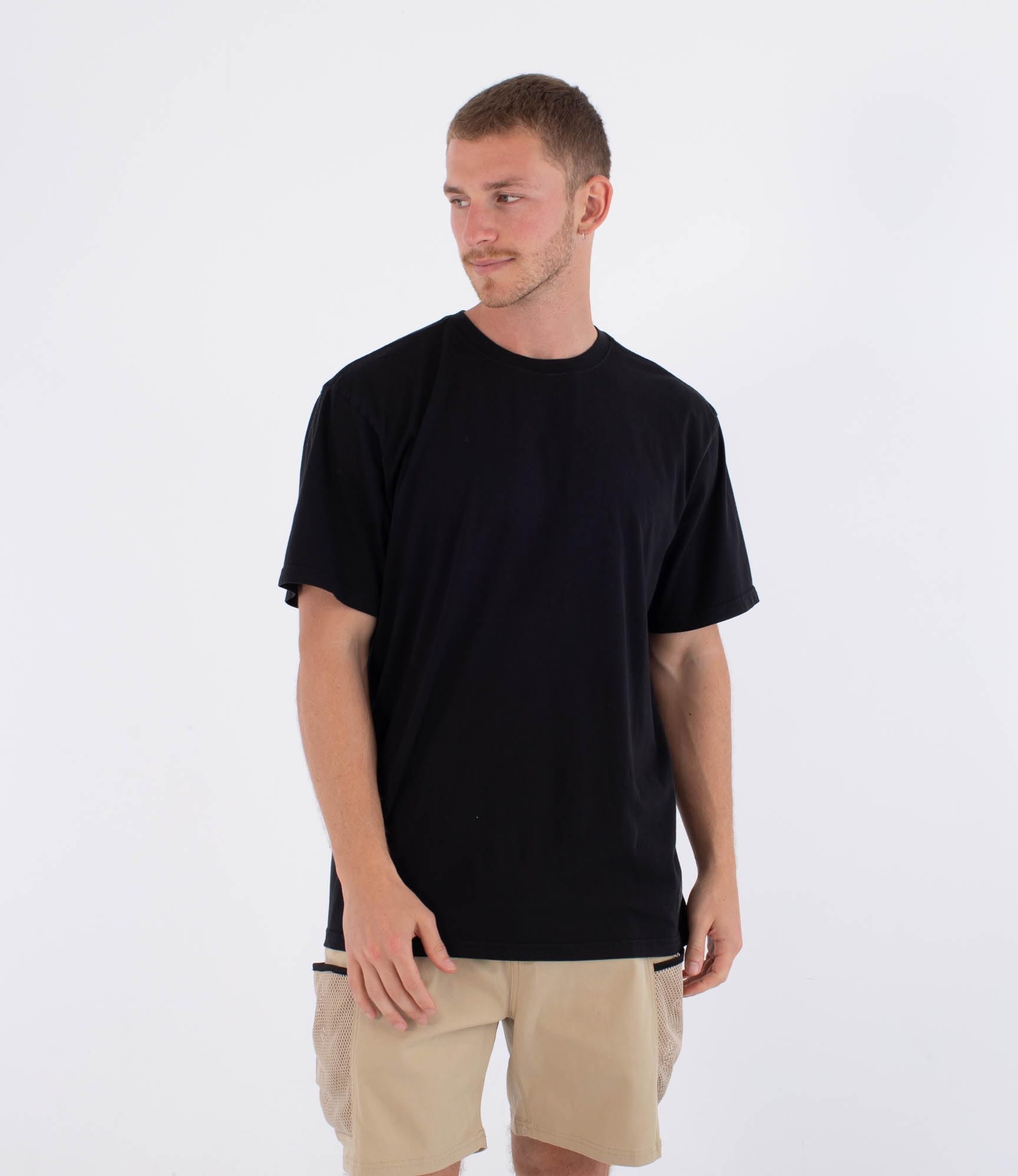 Hurley Mens Short Sleeve Kraft Sketch T-Shirt, Black, M EU