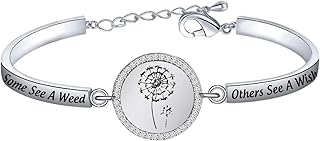 Dandelion Wish Bracelet Some See a Weed Some See a Wish Dandelion Charm Bracelet for Friend Sister Graduation Gift New Adventure Gift