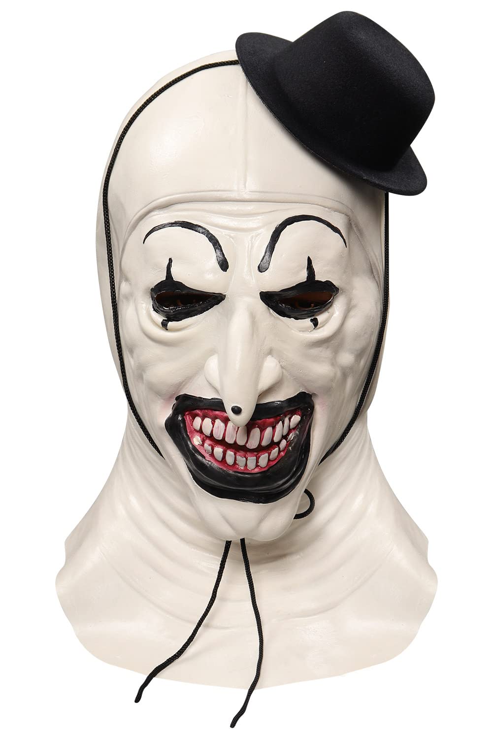 FeeriayArt Clown Cosplay Costume Outfits the Killer Art Clown Jumpsuit Bodysuit Headgear for Halloween