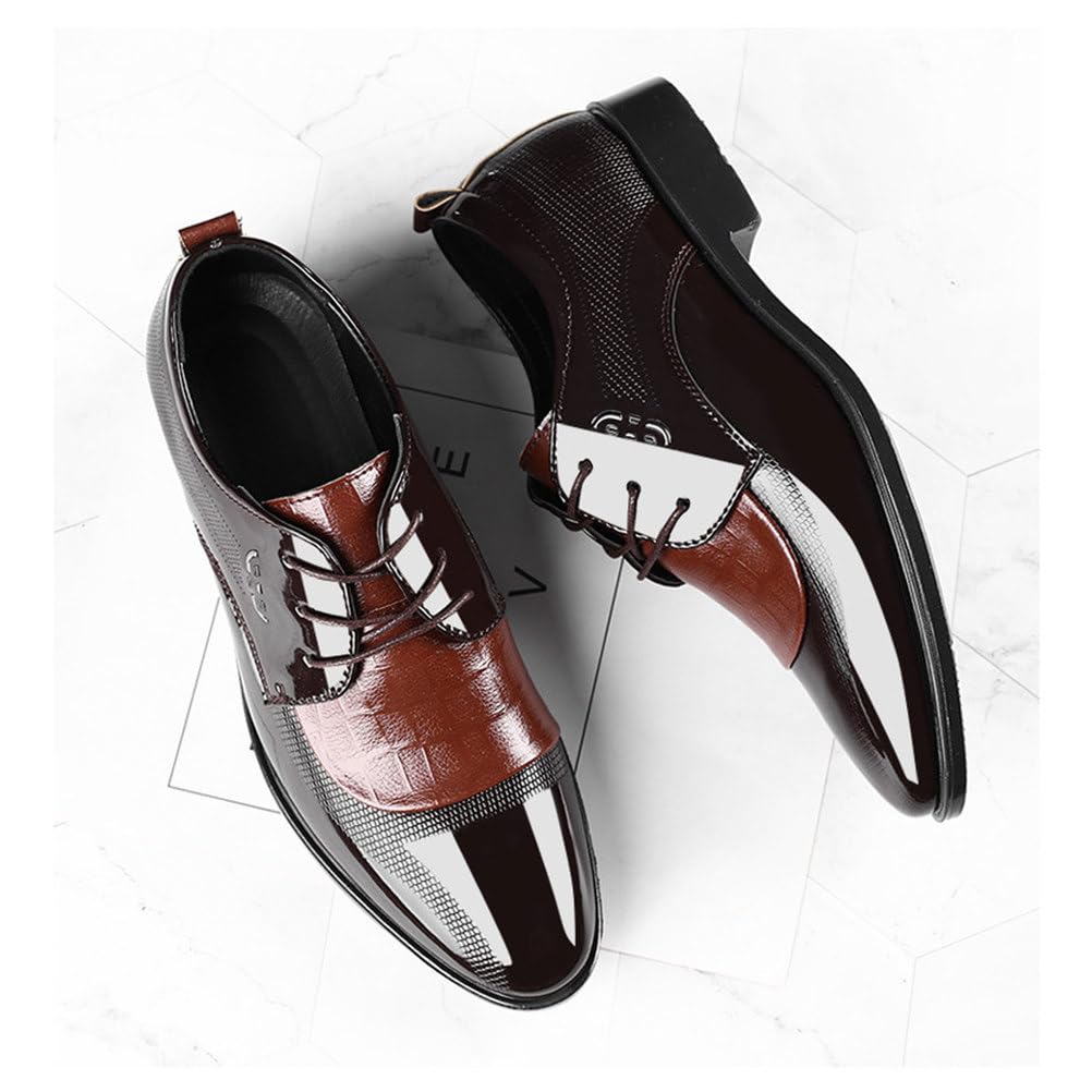Chaussure Homme Ville Classique Habillées Oxford À Lacets Costume Mariage Confortable