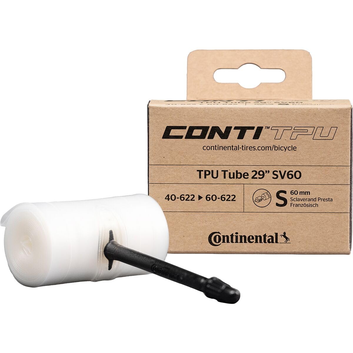Continental TPU 29 Unisex Tubo flessibile Grigio 60mm