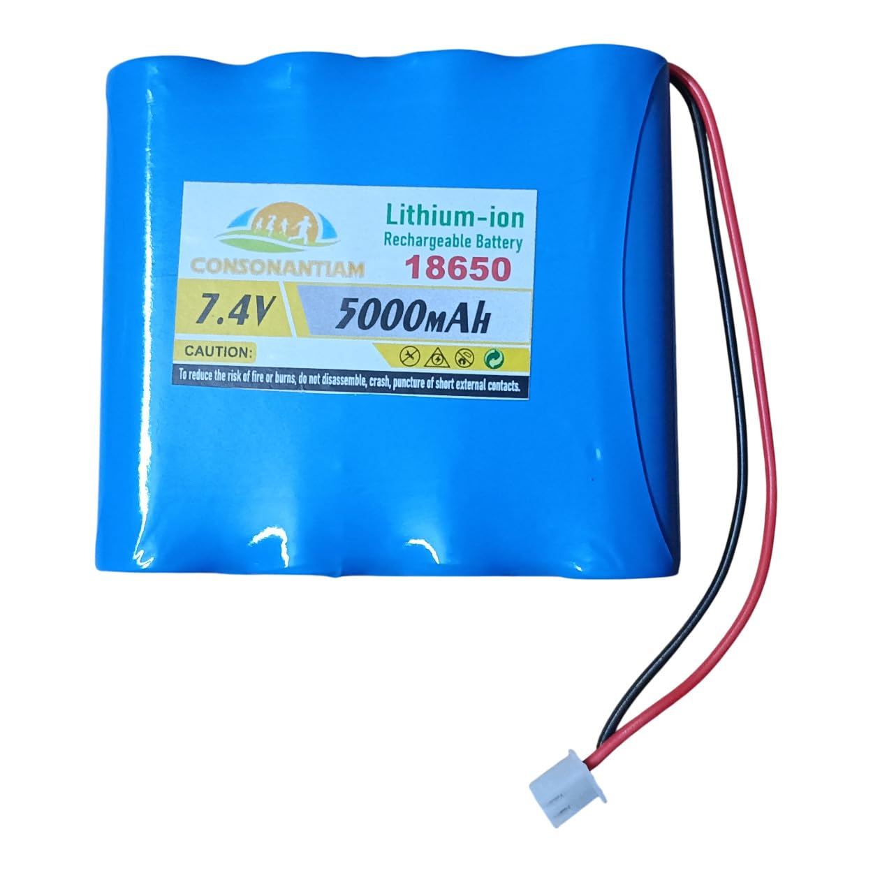 CONSONANTIAM 7.2 Volt, 7.4 Volt Battery Pack 5000 mAH Full Capacity 18650 Lithium Ion Rechargeable Battery Pack Use in Medical or Multipurpose Devices. (Security with BMS Card Inbuilt)-image-45