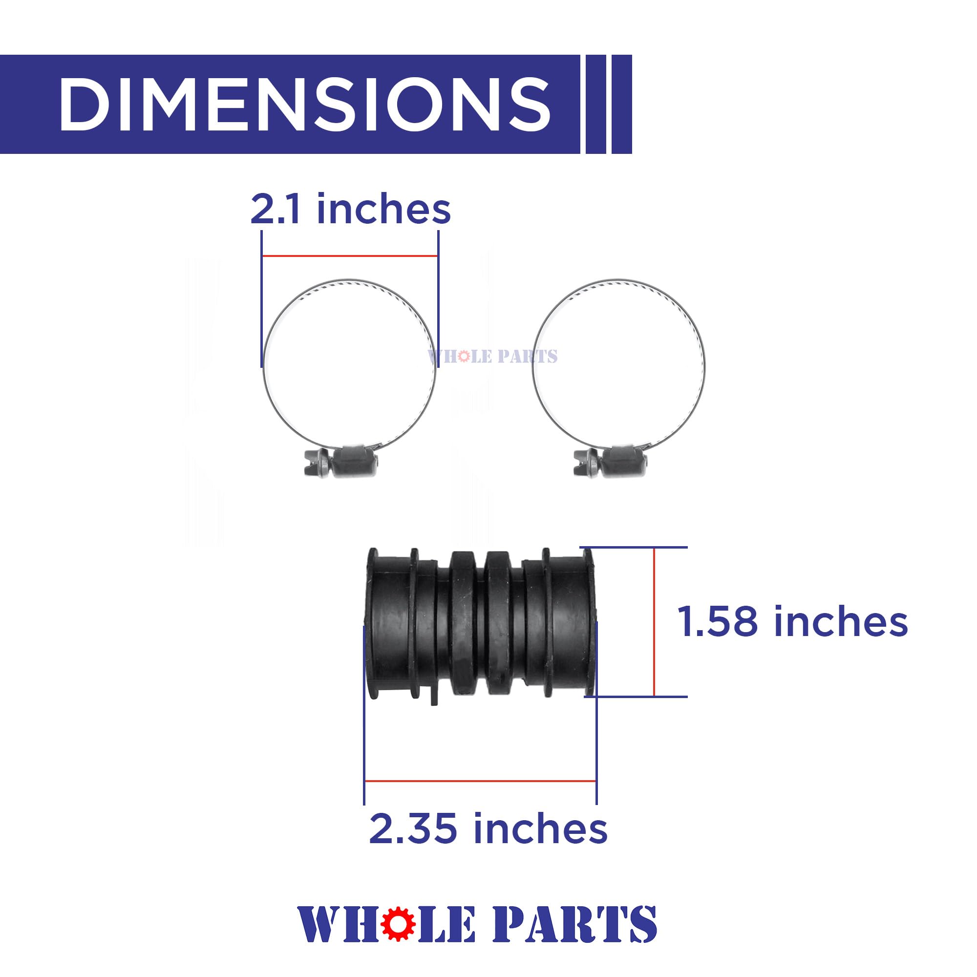 Amazon.com: Upgraded Whole Parts Dishwasher Hose Kit Part