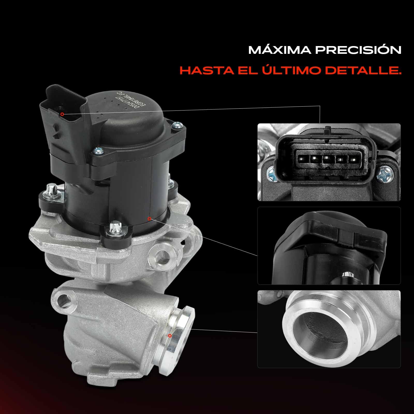 Frankberg Válvula EGR Diesel Compatible con Fiesta VI CB1 CCN 1.4L Fiesta V JD JH 1.4L Fusion JU 1.4L C3 II SC 1.4L 206+ 2L 2M 1.4L Replace# 2S6Q-9D475-BC