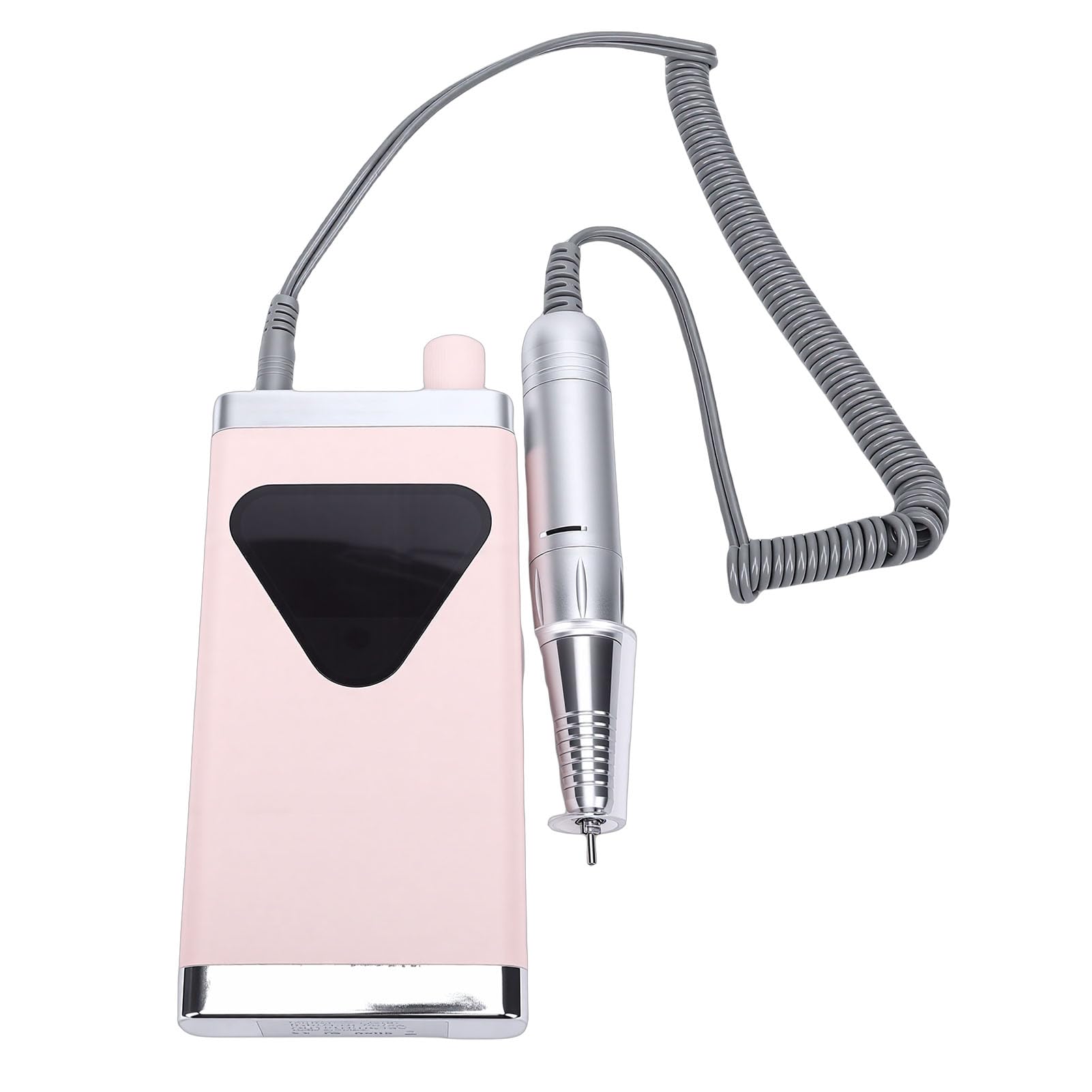 Trapano Elettrico per Unghie, Smerigliatrice per Unghie Portatile 45.000 Giri/min, Strumento Professionale per Pedicure e Manicure con Batteria Agli Ioni di Litio 3.000 MAh e Schermo (Roseo)