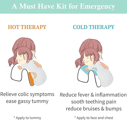 Miniatura 4 de CUCKOOL Kit de rescate de cólicos y fiebre paño eructo  paquete de gel para terapia caliente y fría 1 juego