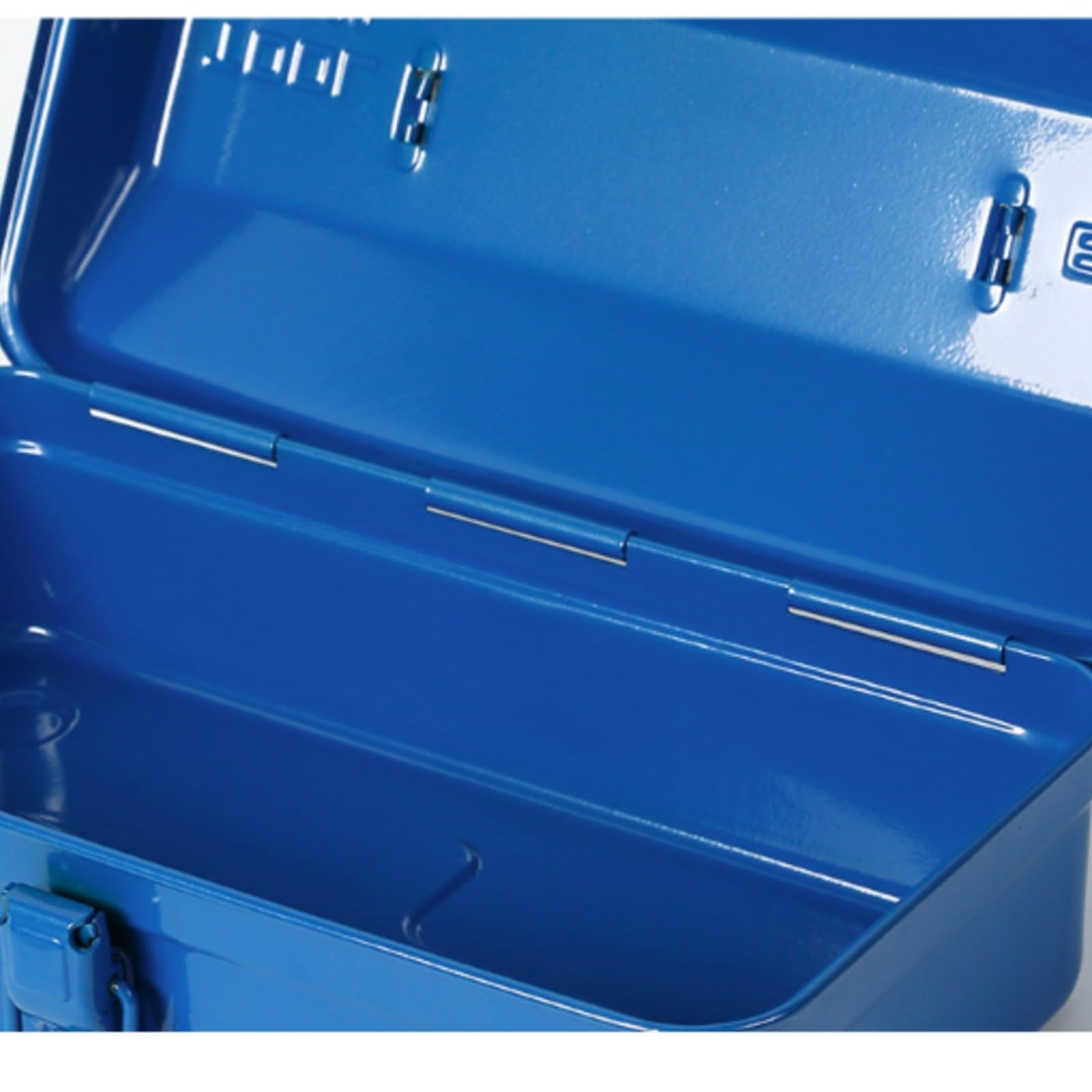 Caja Herramientas Metal Robusto Resistente, Caja Herramientas con Asa, Multiusos, para Taller, Negro