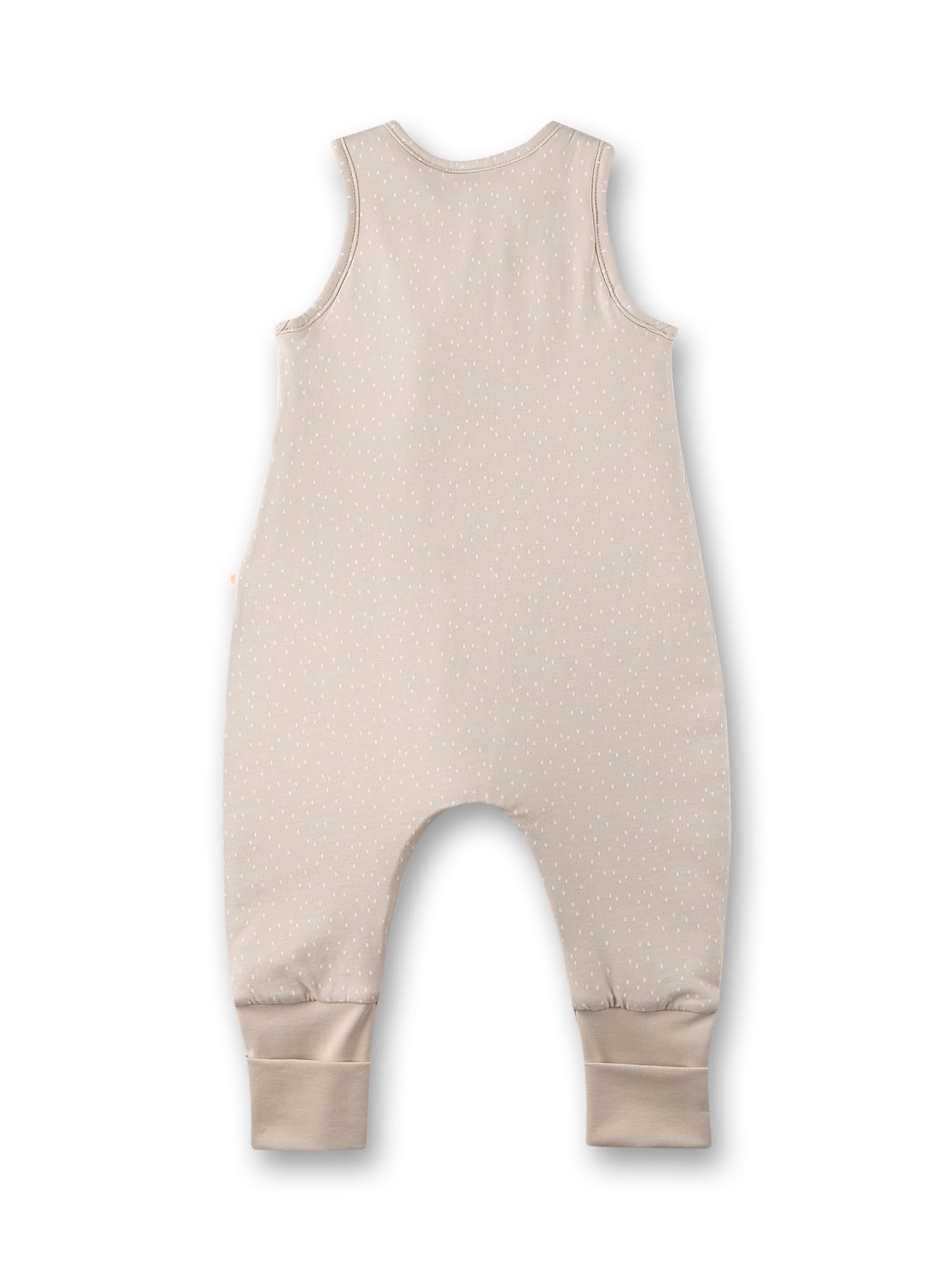 SANETTA Sacco nanna con piedi beige | Pratico e comodo sacco a pelo unisex in cotone biologico, sacco nanna con cerniera e stampa arcobaleno | Baby Sleeping Bag