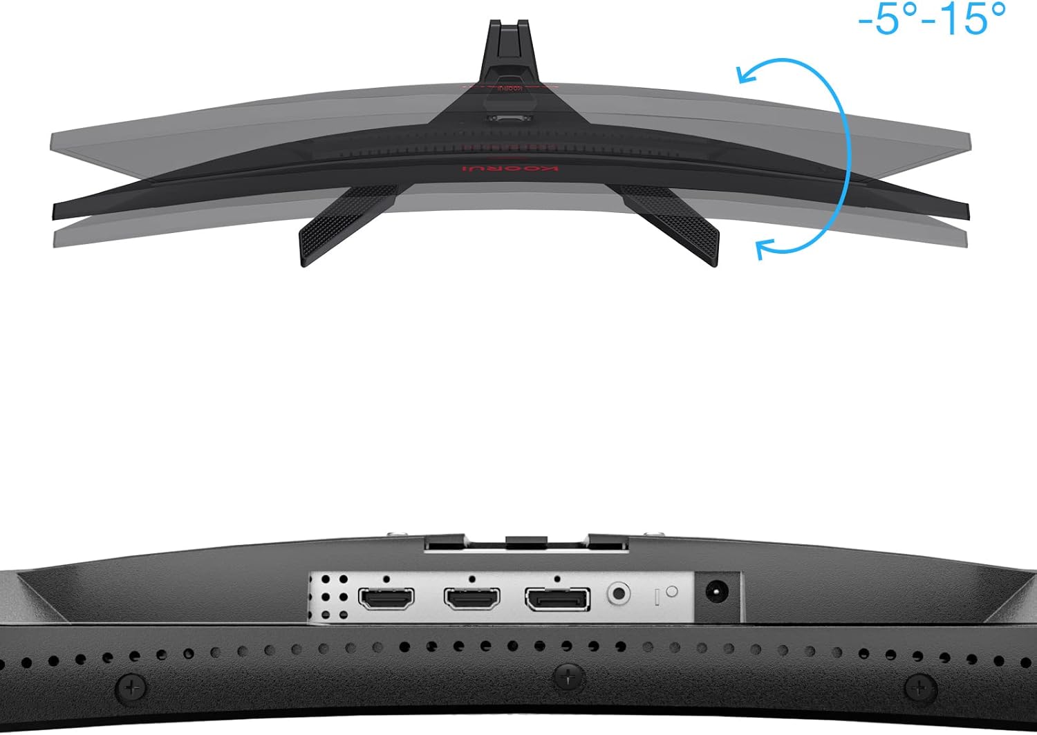 KOORUI Gaming Monitor 27 Pollici - 144Hz 1ms, Risoluzione 2560x1440 (QHD), Copertura DCI-P3 del 85%, Cornice ultra Sottile, Inclinazione Regolabile, HDMI/DP/VGA/Uscita Audio VESA KOORUI Gaming Monitor 27 Pollici - 144Hz 1ms, Risoluzione 2560x1440 (QHD), Copertura DCI-P3 del 85%, Cornice ultra Sottile, Inclinazione Regolabile, HDMI/DP/VGA/Uscita Audio VESA