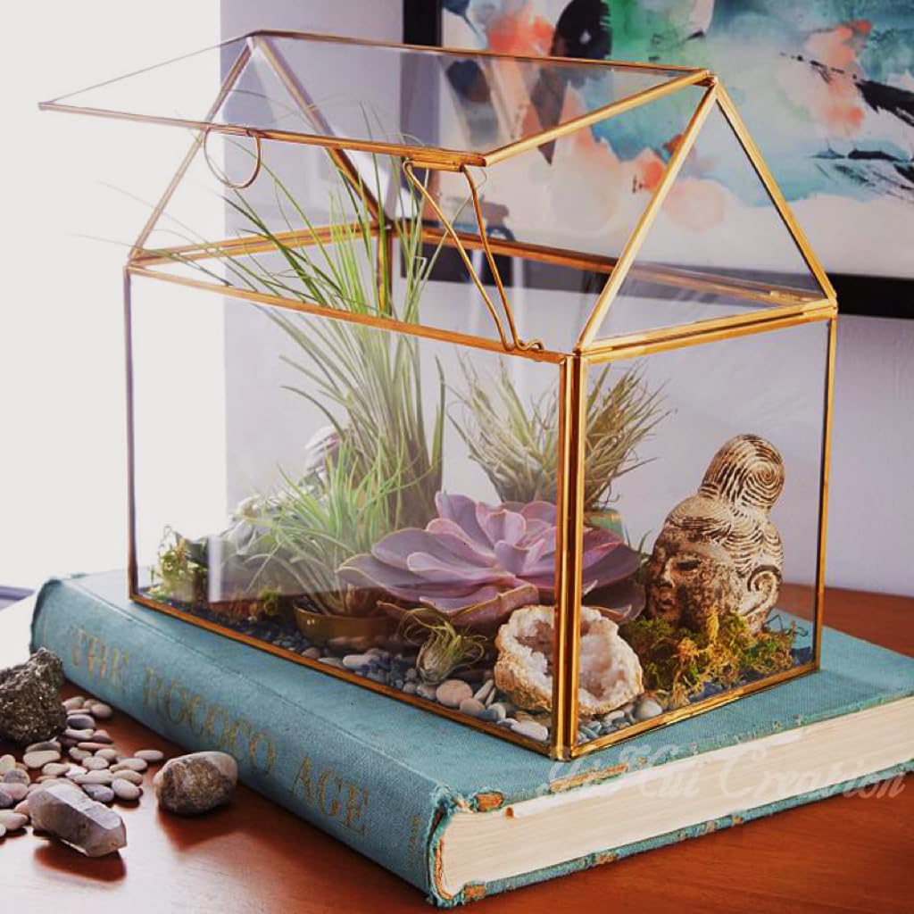 Relaxdays Dekovase Pflanzenterrarium Aus Glas, Hausform Für Sukkulenten, Schwarz, 16 X 16 X 11,5 Cm: Tests, Infos & Preisvergleich
