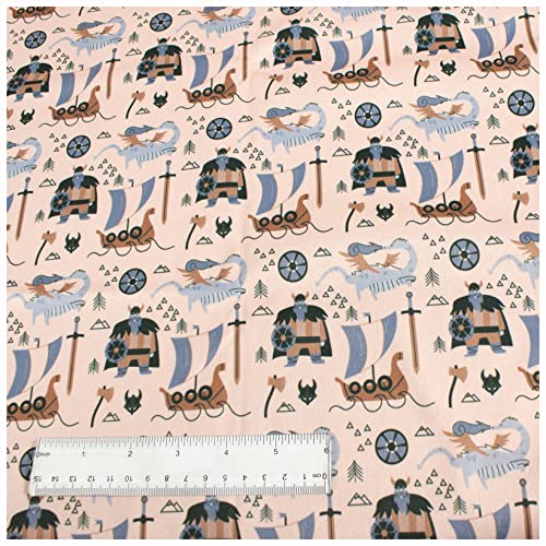 Tejido laminado de poliuretano (PU) precortado por el metro, impermeable y transpirable. Perfecto para pañales de tela y proyectos similares. 1 metro, Viking Lore