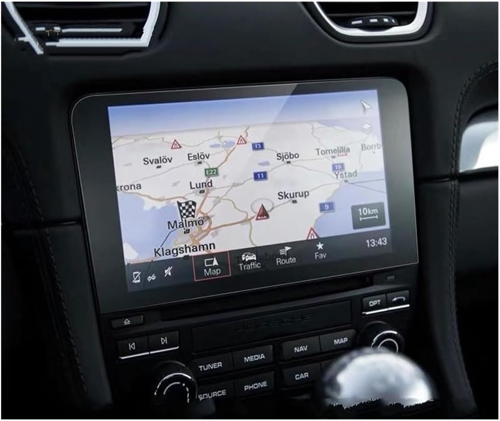 Car Screen Protector for 911 718 Boxster Cayman 2016 2017 2018, GPS Navigation Display Screen Protective Film Tempered Glass Touchscreen Foil Anti-Scratch