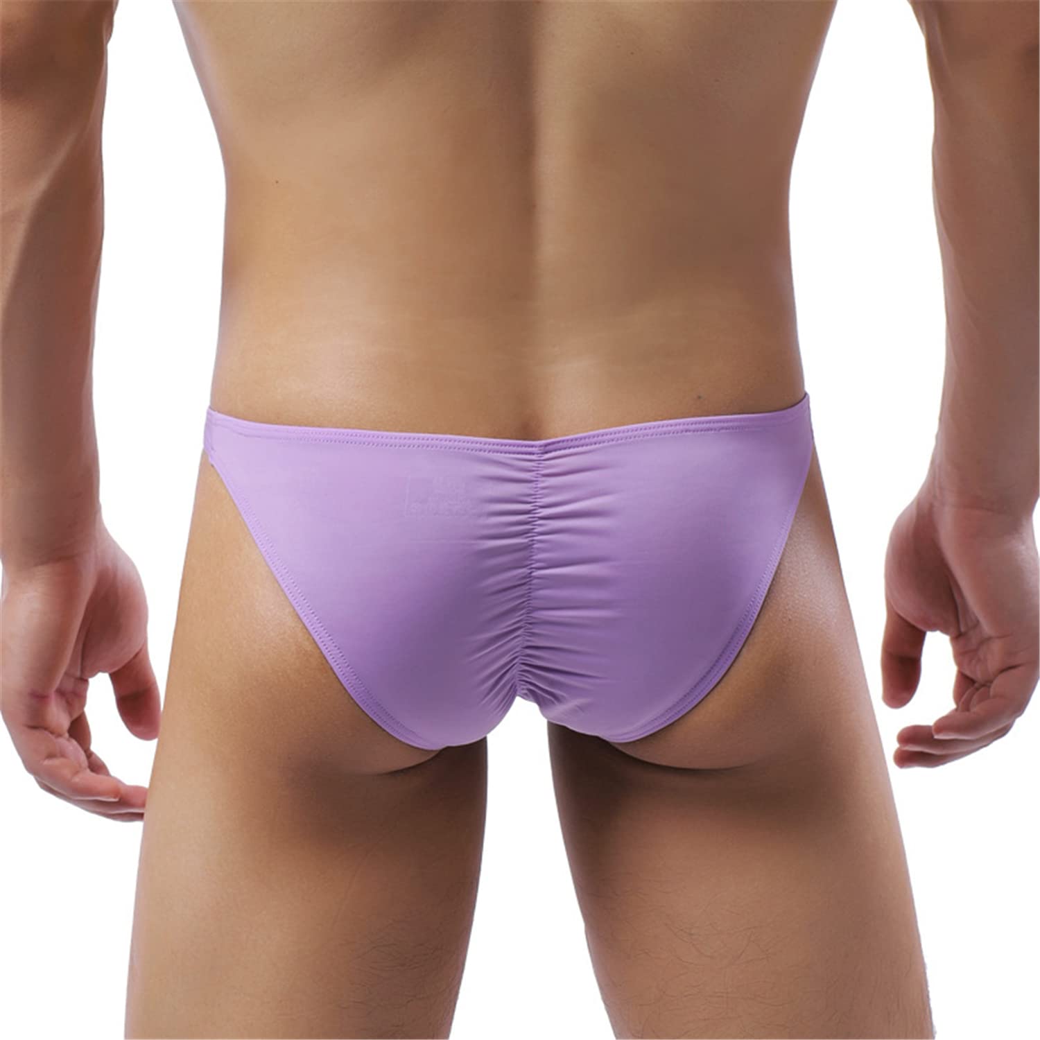 Yomie Men's Purple Sexy Erotic Thongs Yoga Panties For