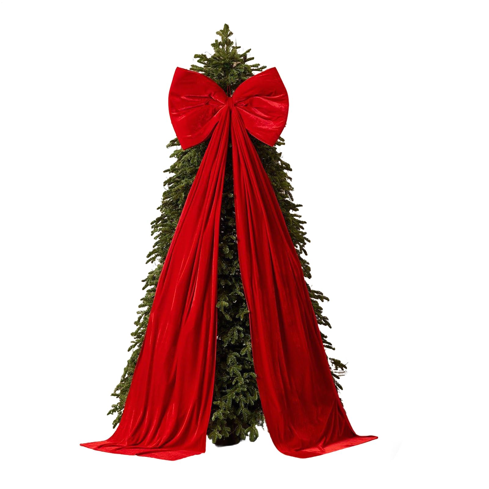 Grandi Fiocchi di Velluto per Albero di Natale 51 x 180 cm Gigante
