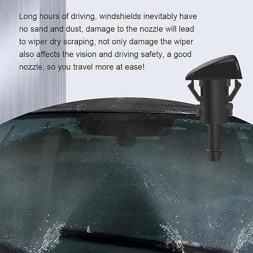 Miniatura 6 de Kit de boquillas para limpiaparabrisas 4805742AB, 5113049AA, kit de manguera de lavado de parabrisas compatible con Chrysler, Dodge, Jeep